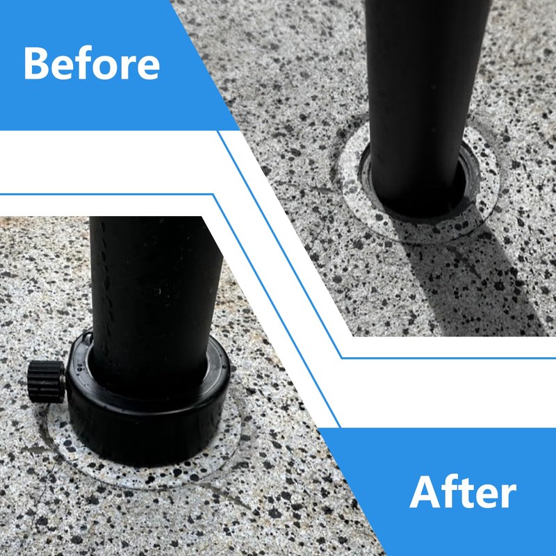 XCWT Pool Umbrella Pole Stabilizer Sleeve Adapter - Fit 1.5"