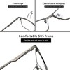 SHUNXI Nearsighted Metal Short-Sighted Lightweight Glasses Everyday Use For Men