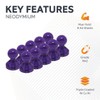 Magnet Expert Small Purple Acrylic Push Pin Magnet - 11mm