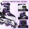 Nattork Adjustable Inline Skates for Kids,Boys Girls Roller Skates with