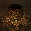 2pcs Outdoor Hanging Solar Lanterns IP65 Waterproof Solar Wrought Iron
