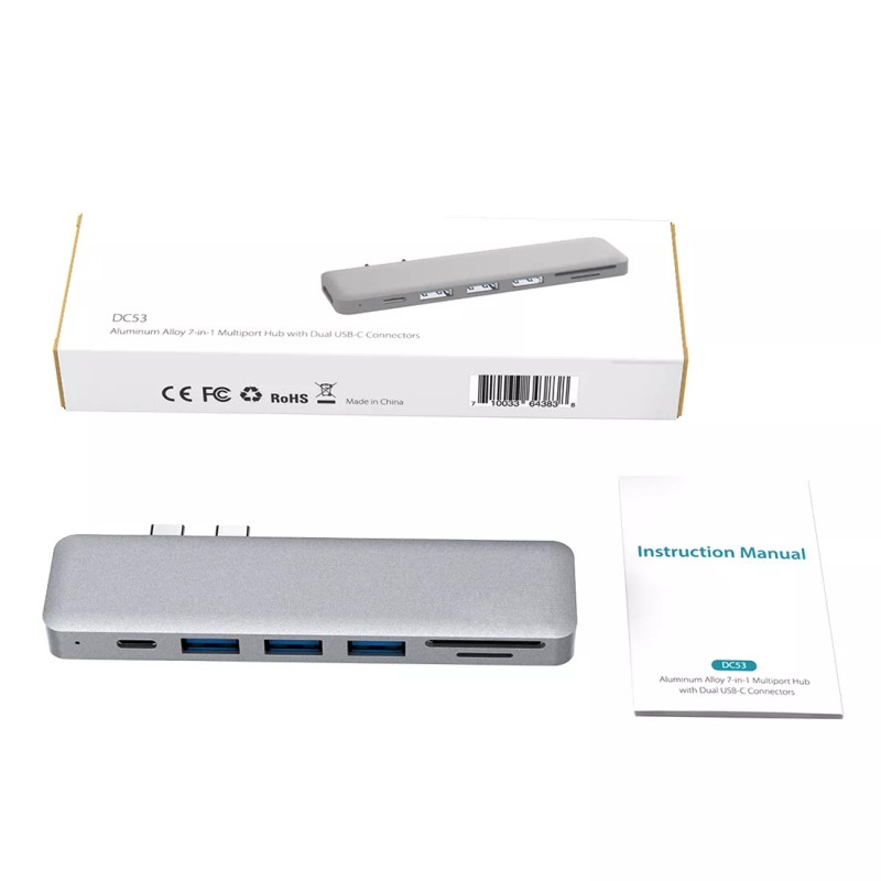 dodocool 7 in 1 USB-C Hub 4K HDMI SD/TF Card
