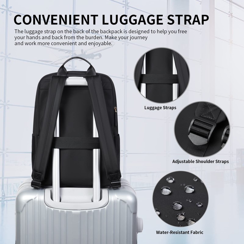 GOLF SUPAGS Laptop Backpack for Women Water Resistant Fits 15.6