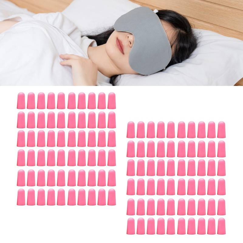 120PCS Soft Ear Plugs PU Noise Reduction Sound Blocking Earplugs