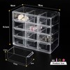 SUPAWAY Mini Transparent Drawer Organizer Small Drawers Stackable Storage Box