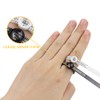 2 pieces ring measuring tape, ring sizer, plastic ring gauge,