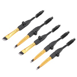 Brocha para Cejas de Doble Punta, Maquillaje Profesional, Pelo Suave, Cepillo Plegable para Cejas y Pestañas, Herramienta Cosmética para el Hogar y los Viajes