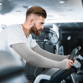 Arm Sleeves Men UV Protection, Cooling Sun Sleeves,Perfect for Gardening with Thumb Holes