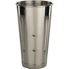 Libertyware Stainless Steel Malt Milkshake Ice Cream Mixer Mixing Cup, 30 oz, Silver