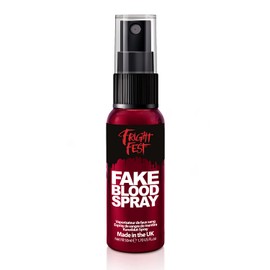 Fake Blood Gel Spray 50ml by Fright Fest Red Fake Blood liquid – SFX makeup looks great with face blood, liquid latex, white face paint, black face paint, body paint and spirit gum