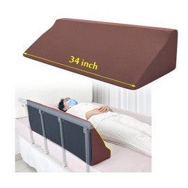 AOSSA Bed Rail Foam Wedge for Elderly Adults Safety Bed Rails Padding Railing Protector Seniors Assist Side Rails Bed Guard Hospital Medical Bumper Foam Cushion Covers Pads for Disabled 7 X 11 X 34''