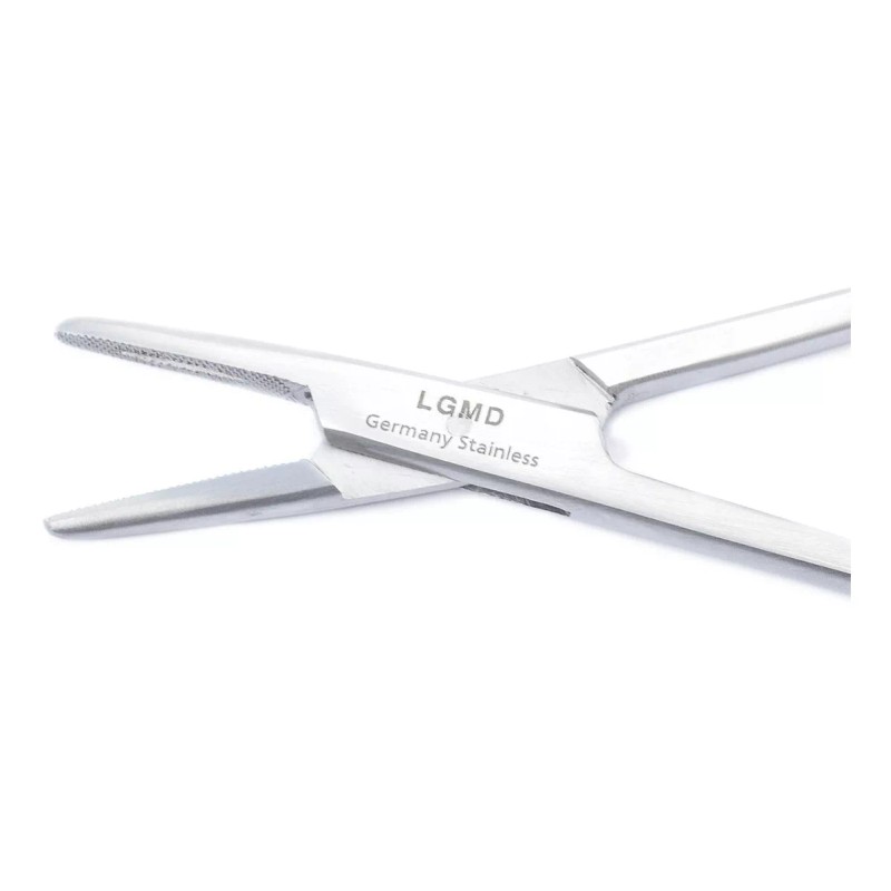 LGMD Porta Agujas Mayo Hegar 14cm Acero Inoxidable Premium Lgmd