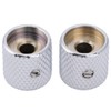 Musiclily Pro 6mm Steel Knurled Flat Top Barrel Knobs with