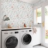CiCiwind 17.3" × 197" Pink Floral Wallpaper for Bedroom Bathroom