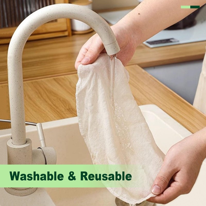 Cheese Cloths for Straining, 8 Pack Grade 100 Unbleached Hemmed
