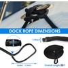 Amarine Made Boat Dock Lines, 4pcs 1/2' X 35' Nylon,