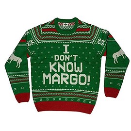 I Don't Know Margo Ugly Christmas Sweater (Large) Green