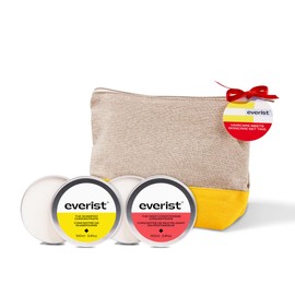 Everist The Haircare Meets Skincare Set, Deep Hydration and Smoothing, Plant-based, Color-safe, 50+ Uses, 100 mL Each - Tins, Natural Jute Travel Pouch