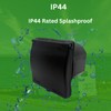 Flush Mounted 240V 16A Caravan Socket with Hinged Lid –