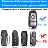 Kirsnda for Ford Key fob Cover,Texture case,with Keychain,Key Shell/Skin,5-Buttons fit