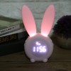 Multifunctional Cartoon Rabbit LED Screen Timing Alarm Temperature Table Clock