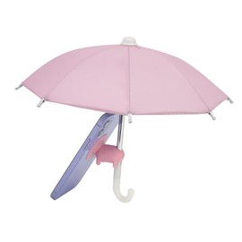 Phone Umbrella for Sun with Suction Cup Stand, Sun Shield with Suction Cup Mount Phone Holder Anti-Refection Block Glare, Creative Outdoor Cell Phone Holder Sun Shade (A-Pink)