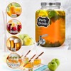 Moretoes 1 Gallon Glass Drinks Dispenser for Parties, Beverage Dispenser