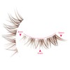 10 Pairs Brown Lashes Clear Band Brown Manga Lashes Japanese