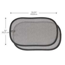 Evenflo Car Window Cling Shades, 2-Pack, Grey Chevron