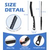 3 Piece Hard Bristle Corner Cleaning Brush, Split Cleaning Brush