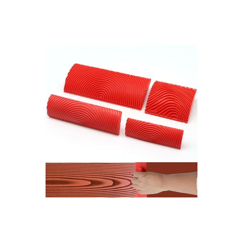 4 Pieces Wood Graining Tool Wood Grain Paint Tool Wood