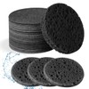 Spunspon 50-Count Facial Sponges Compressed Natural Cellulose Sponge Round Shape