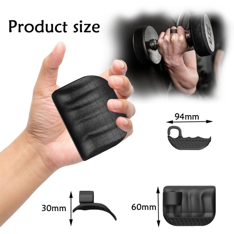 Wnddle Grips for Weight Lifting, Anti-Slip Workout Weight Lifting Grips,