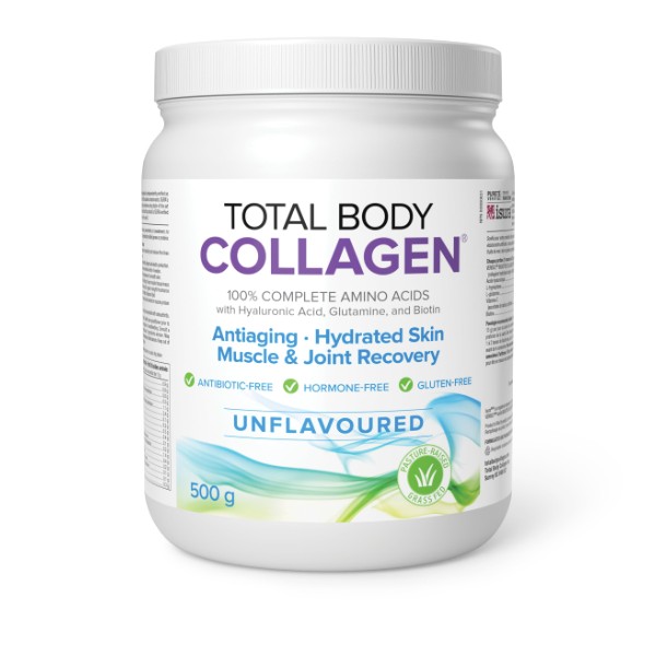 Natural Factors Total Body Collagen Bioactive Peptides Unflavoured, 500g Powder,