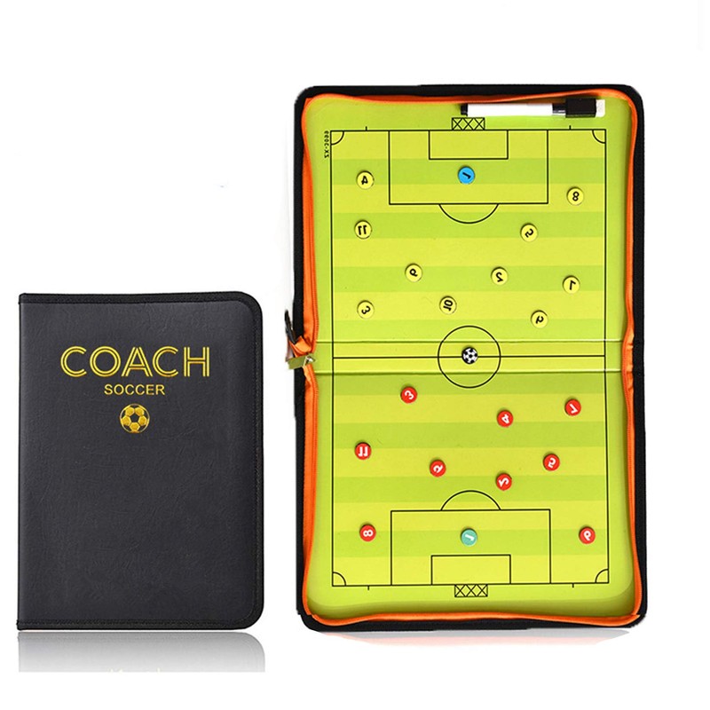RoseFlower 16.54'' x 11.02'' Coaches Tactical Board, Portable Professional Football/Soccer