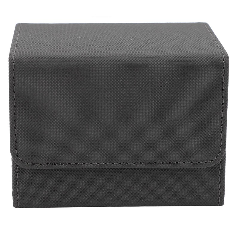 Card Deck Box Magnetic Flap Lid Large Capacity PU Leather