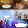 2Pack 13Inch Magic RGB Flush Mount Led Ceiling Light,34W 3400LM