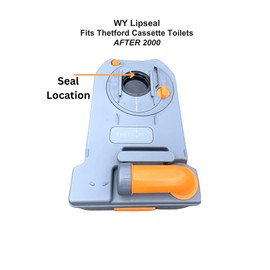WY cassette Toilet lip seal, compatible with Thetford toilets C200, C250, C400, C500, C2, C3, and C4 models for Caravan & Motorhome toilets and waste Tanks.
