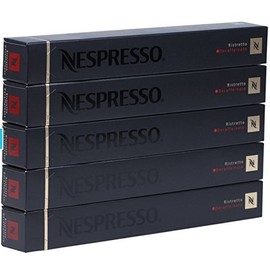 Nespresso Ristretto Decaffeinato Coffee 50 Capsules Pods 5 Sleeves Long Expiry
