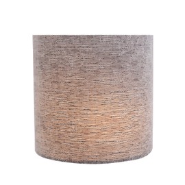 Aspen Creative 31191A, Drum Clip-On Chandelier Lamp Shade, Grey, 5" Top x 5" Bottom x 5" Slant Height, Set of 1