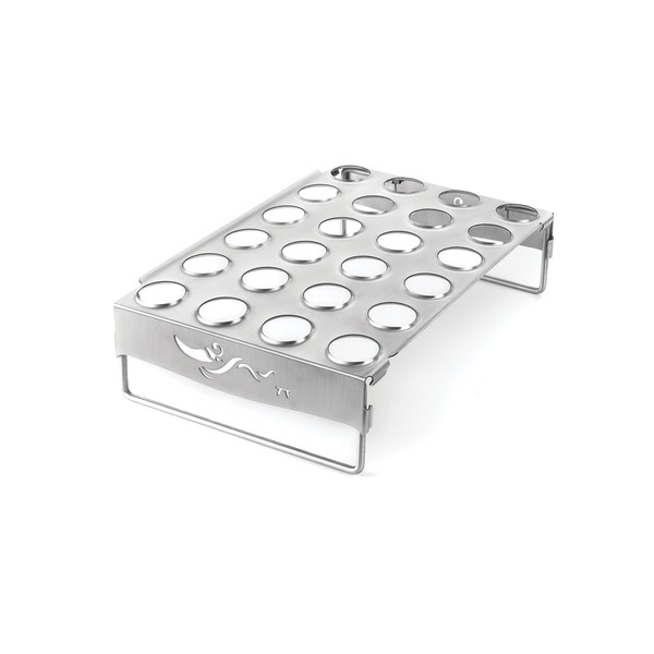 Outset QS83 Chicken Leg and Jalapeño Roaster with Collapsible Legs,