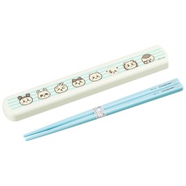 Chiikawa HS 16 Pull Lid Chopsticks Case Set, 7.7 inches (19.5 cm)