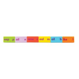 Educational Insights Phonics Dominoes – Long Vowels - Manipulative for Classroom & Home, Set of 84 Dominoes in 6 Colors, Ages 6+