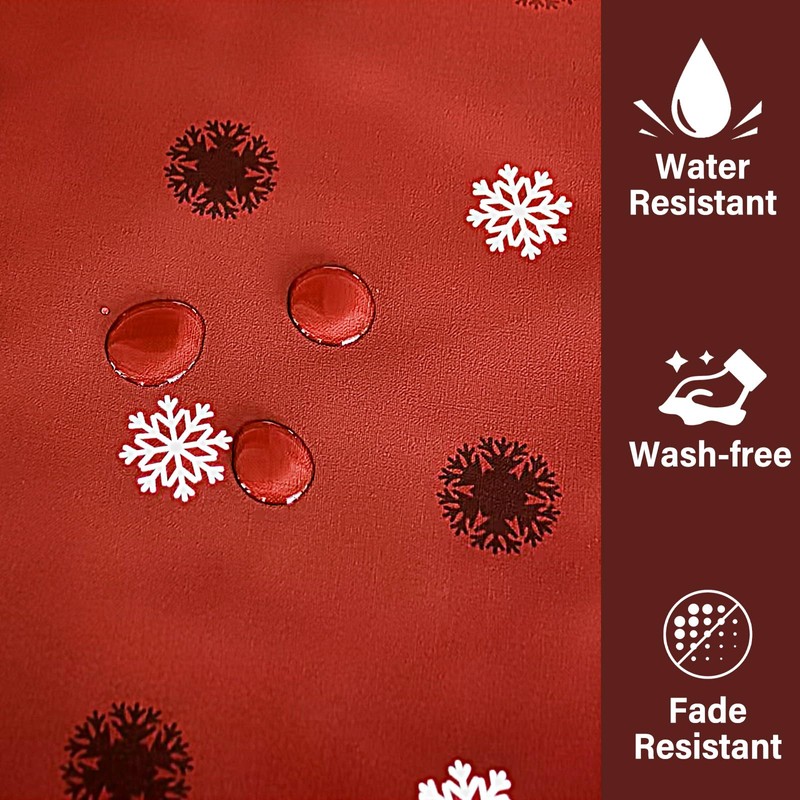 Halibutfly Table Cloth for Rectangle Table, Waterproof and Oil-Proof Vinyl