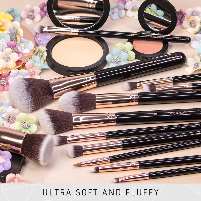 Niré Beauty 15piece Award Winning Professional Makeup Brush Set: Vegan
