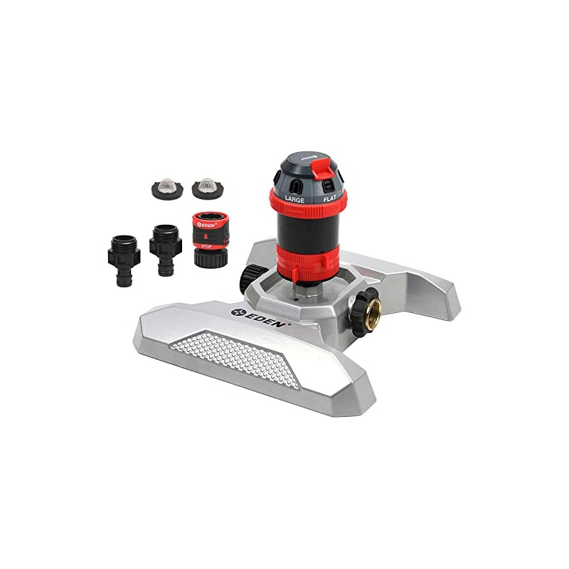 Eden Metal Base 6-Pattern Rotary Gear Drive Sprinkler
