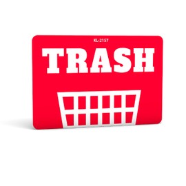 Trash Labels - 500 3" X 2" Trash Stickers - Disposal Inventory and Handling Adhesive 500 Permanent Adhesive Labels Per Roll Made in The USA and Fully Biodegradable (1)