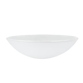 Aspen Creative 23084-01A, Flush/Semi-Flush Mount Frosted Glass Shade, 1/2" Center Hole, 14-7/8" Diameter x 4-1/2" Height