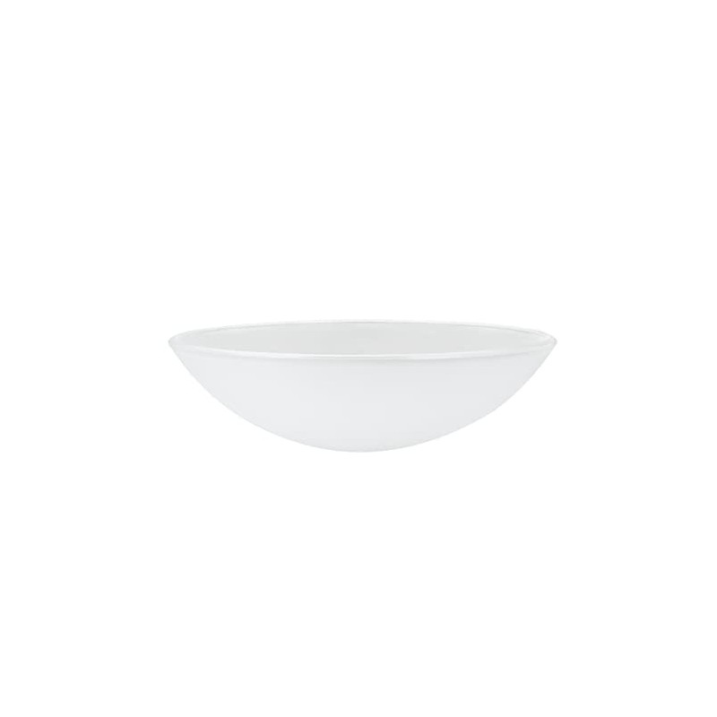 Aspen Creative 23084-01A, Flush/Semi-Flush Mount Frosted Glass Shade, 1/2" Center