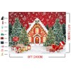 Mocsicka Christmas House Backdrop Christmas Candy House Snowflake Wonderland Pine